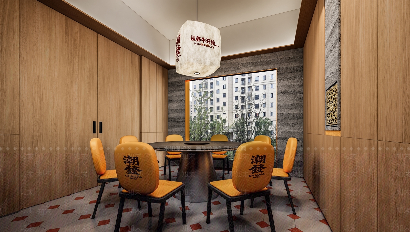 现代简约火锅店SU模型下载【ID:1175986643】