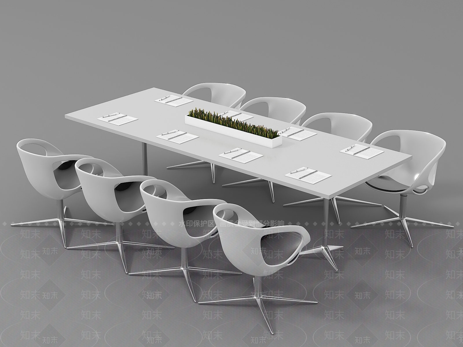 现代办公大厅3D模型下载【ID:1175992777】