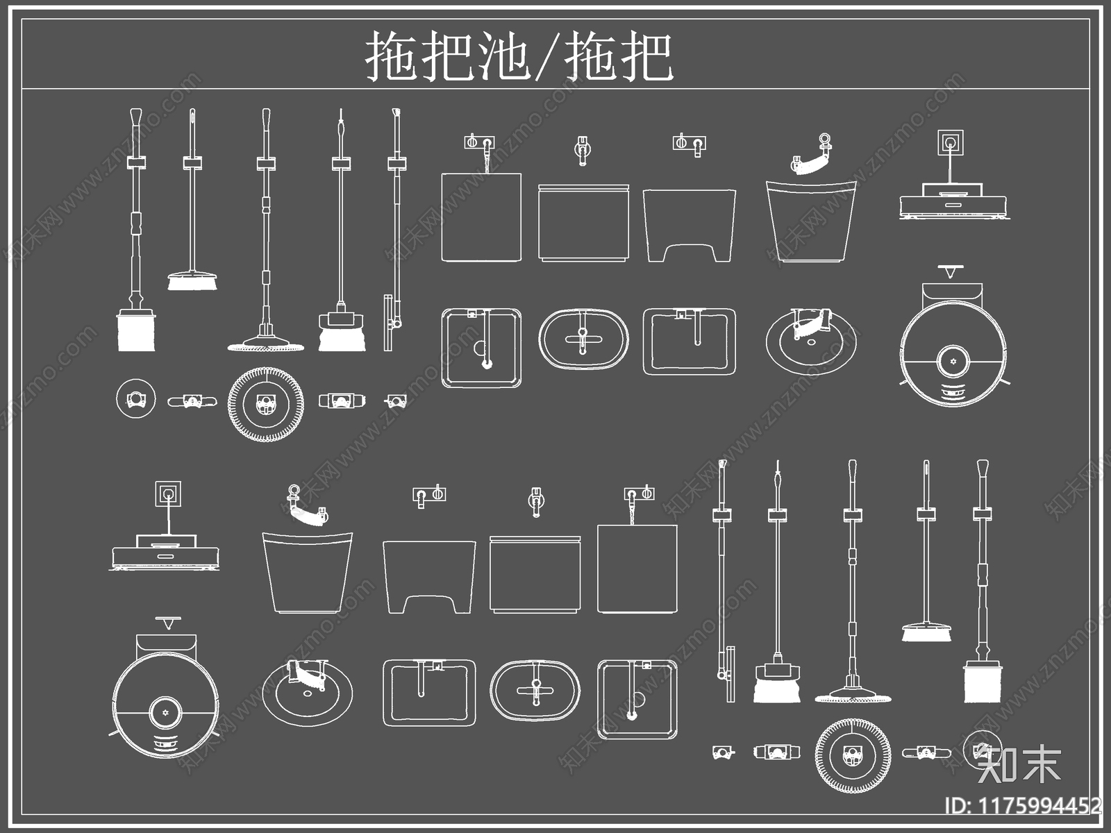 现代卫浴设施cad施工图下载【ID:1175994452】