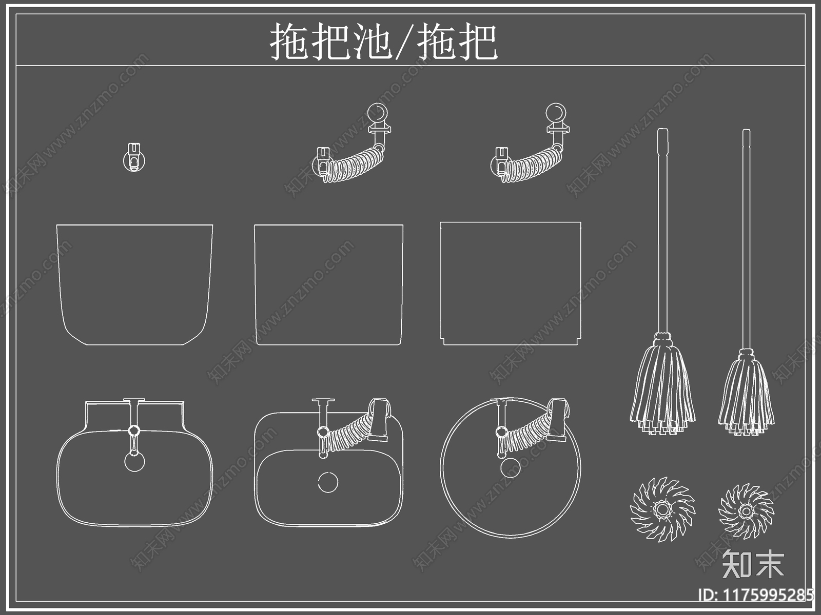 现代卫浴设施cad施工图下载【ID:1175995285】