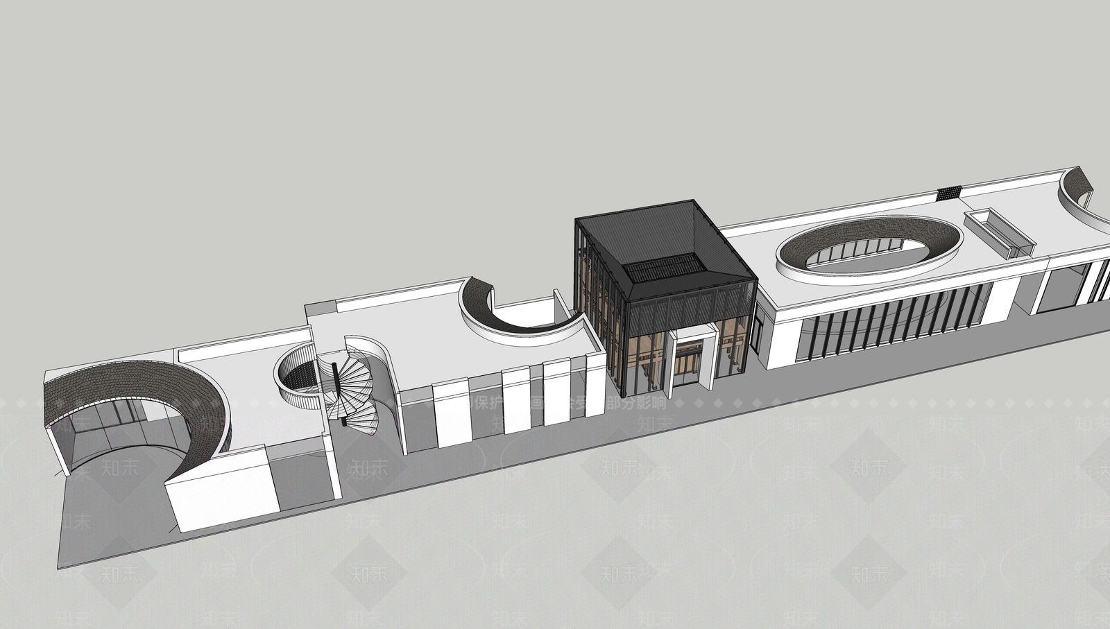 现代新中式其他商业建筑SU模型下载【ID:1176004338】