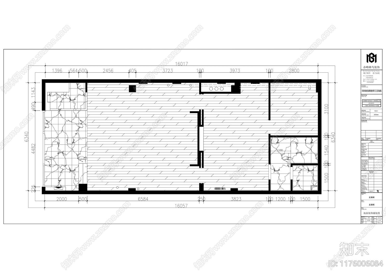 新中式中式文创店cad施工图下载【ID:1176006084】