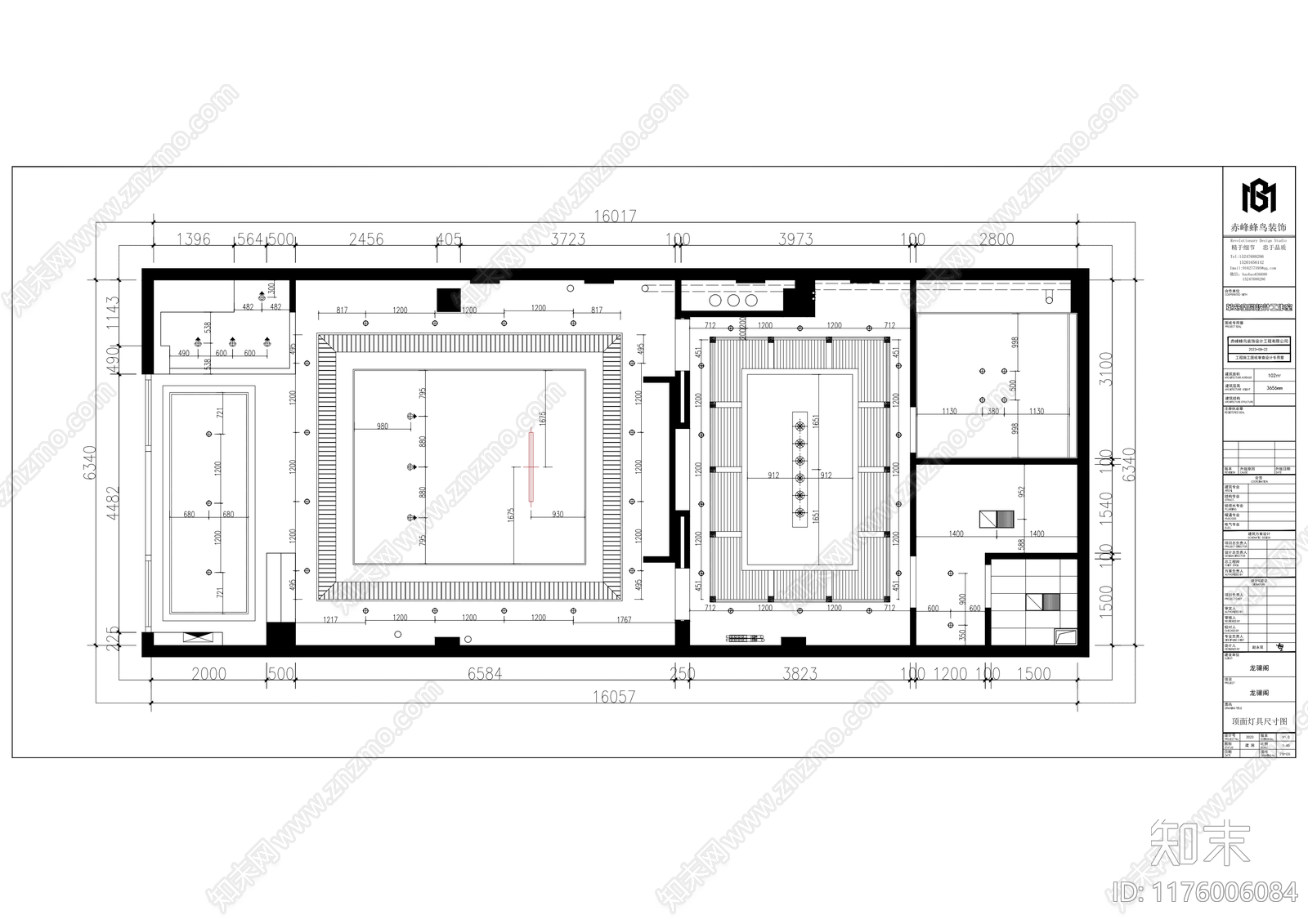 新中式中式文创店cad施工图下载【ID:1176006084】