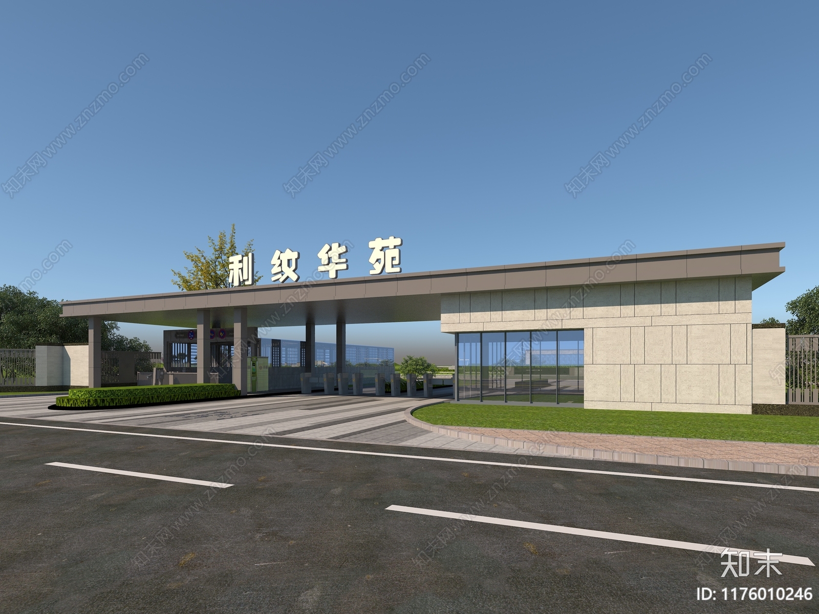 现代新中式其他建筑外观3D模型下载【ID:1176010246】