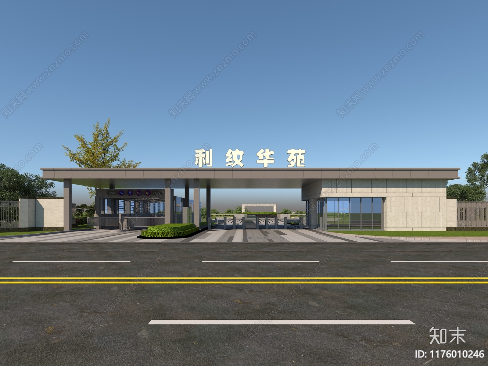 现代新中式其他建筑外观3D模型下载【ID:1176010246】