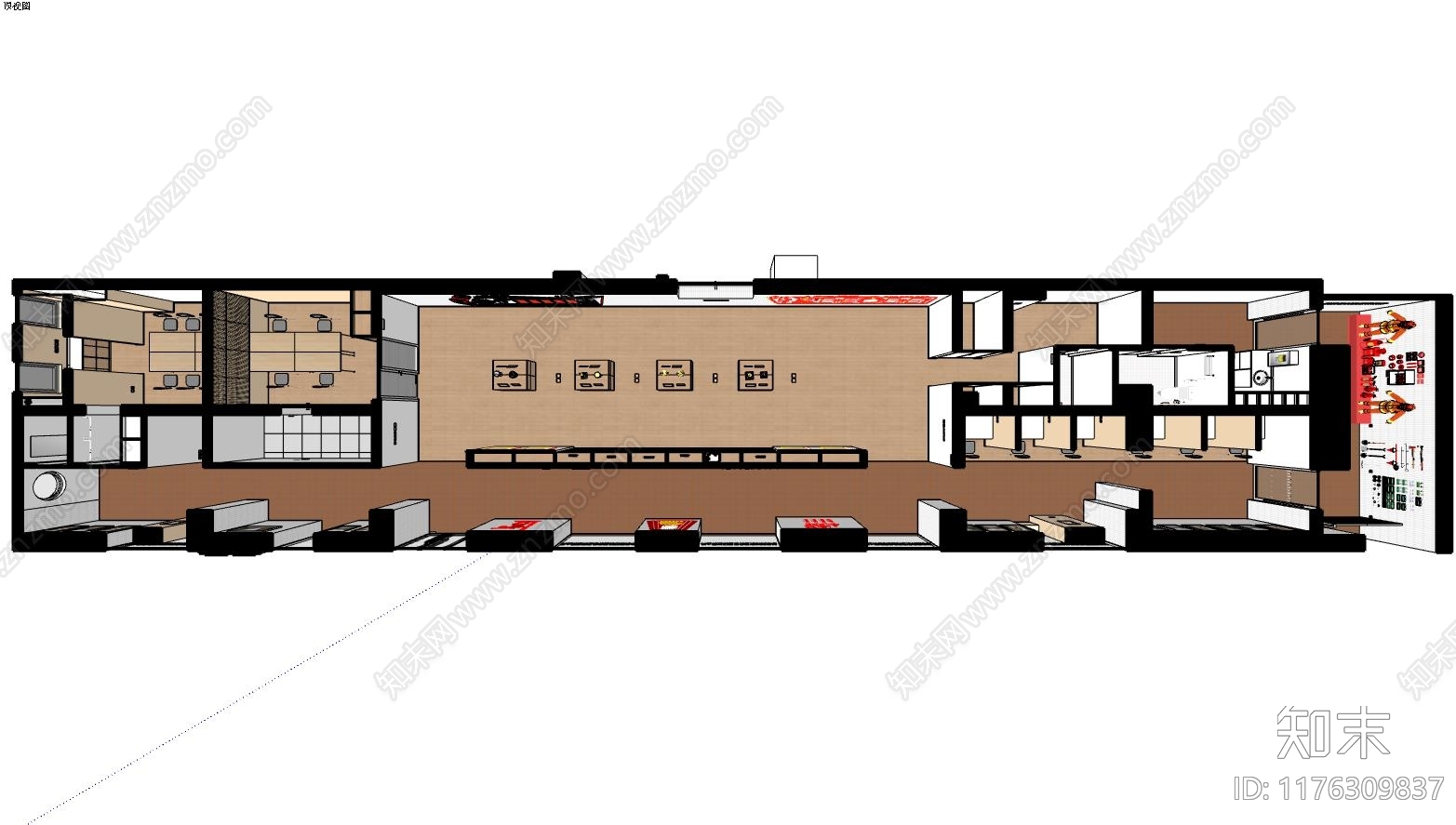 现代简约指挥中心施工图下载【ID:1176309837】