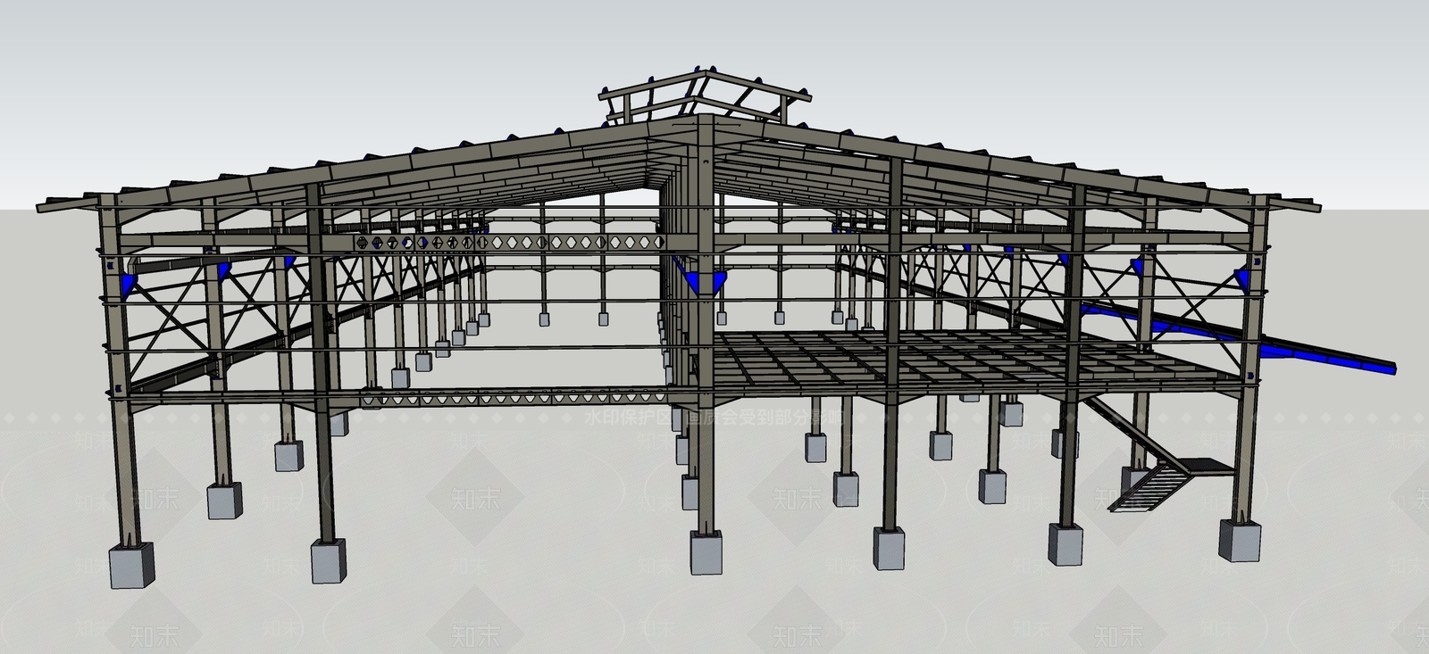 现代其他商业建筑SU模型下载【ID:1176012038】