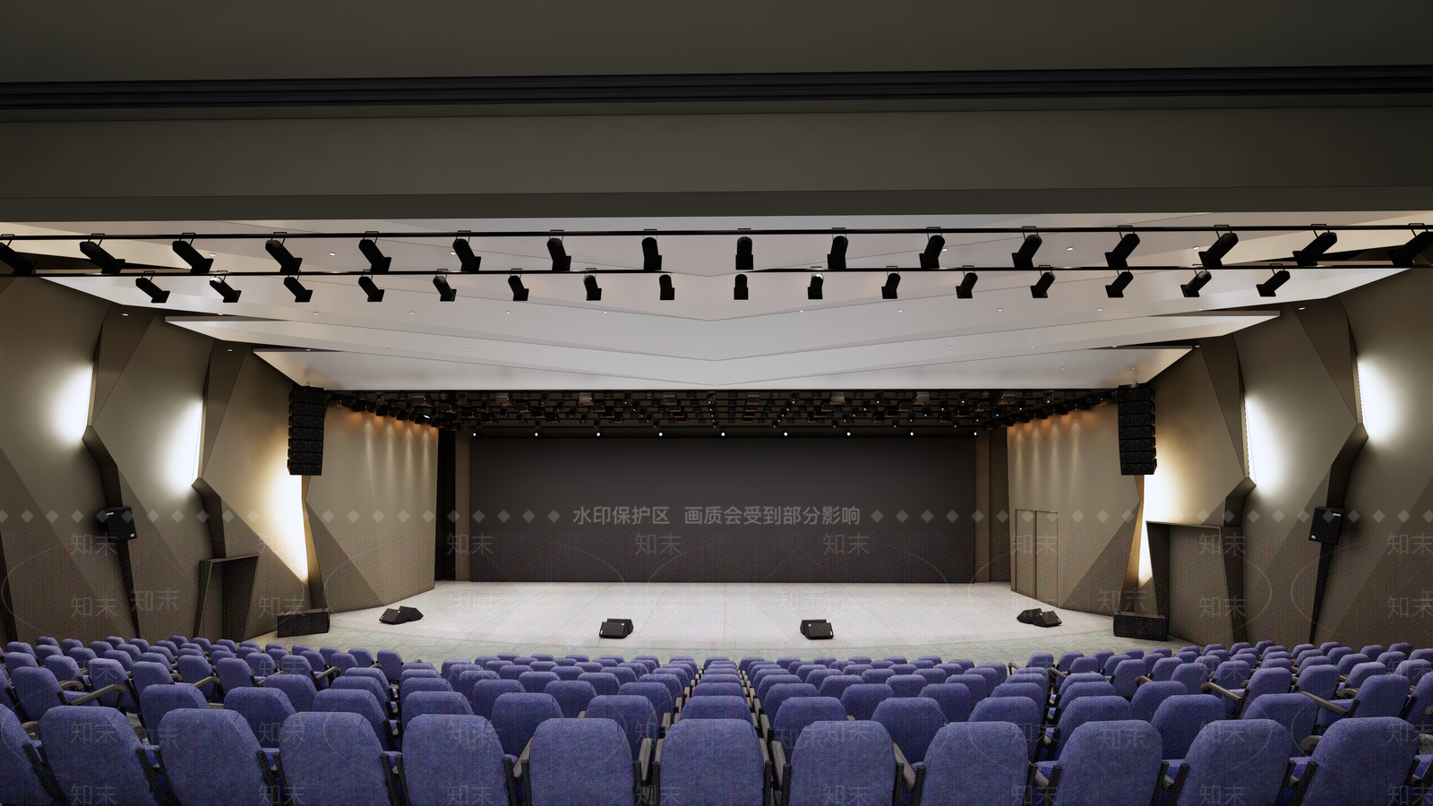 现代轻奢报告厅SU模型下载【ID:1176013920】