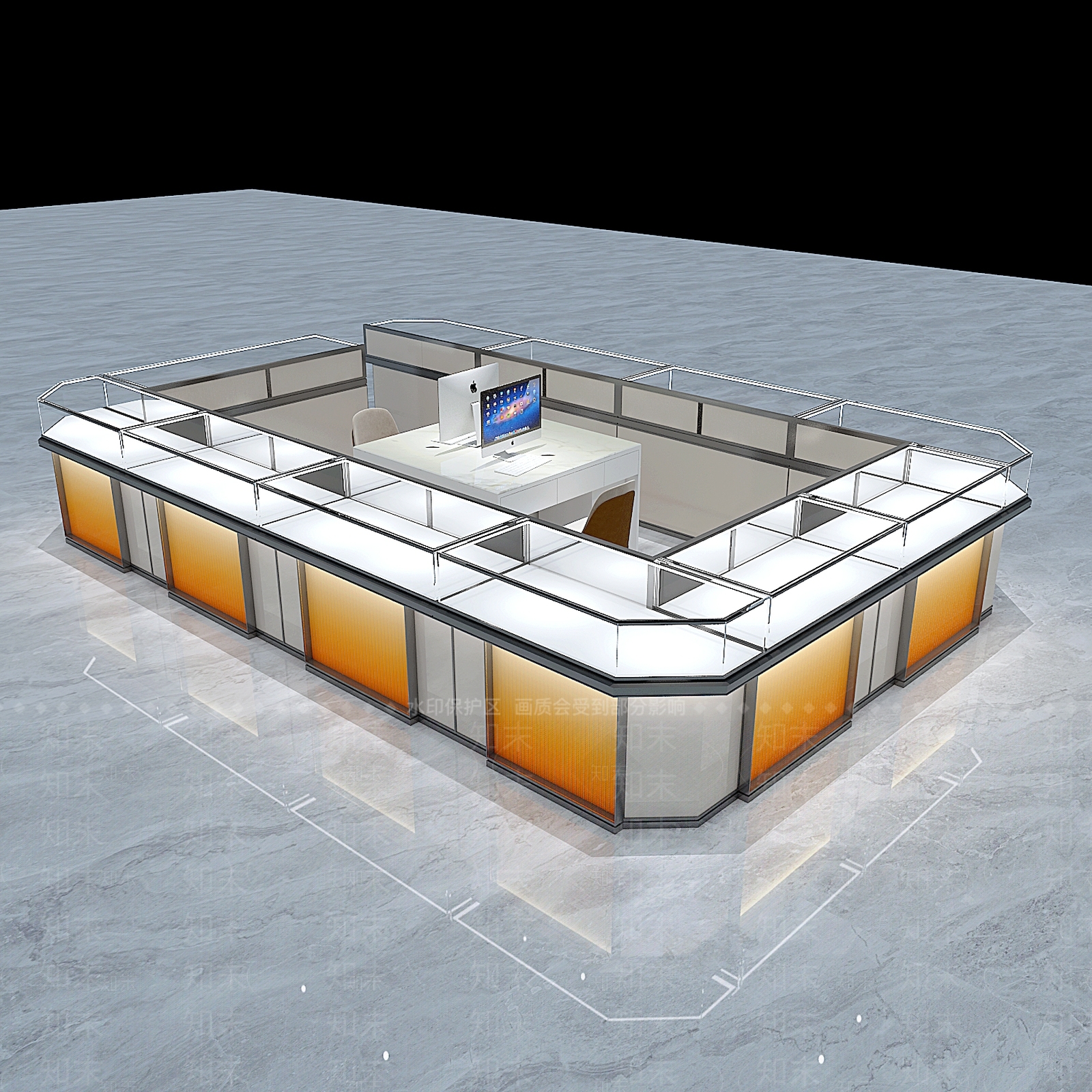 现代珠宝店3D模型下载【ID:1176020073】