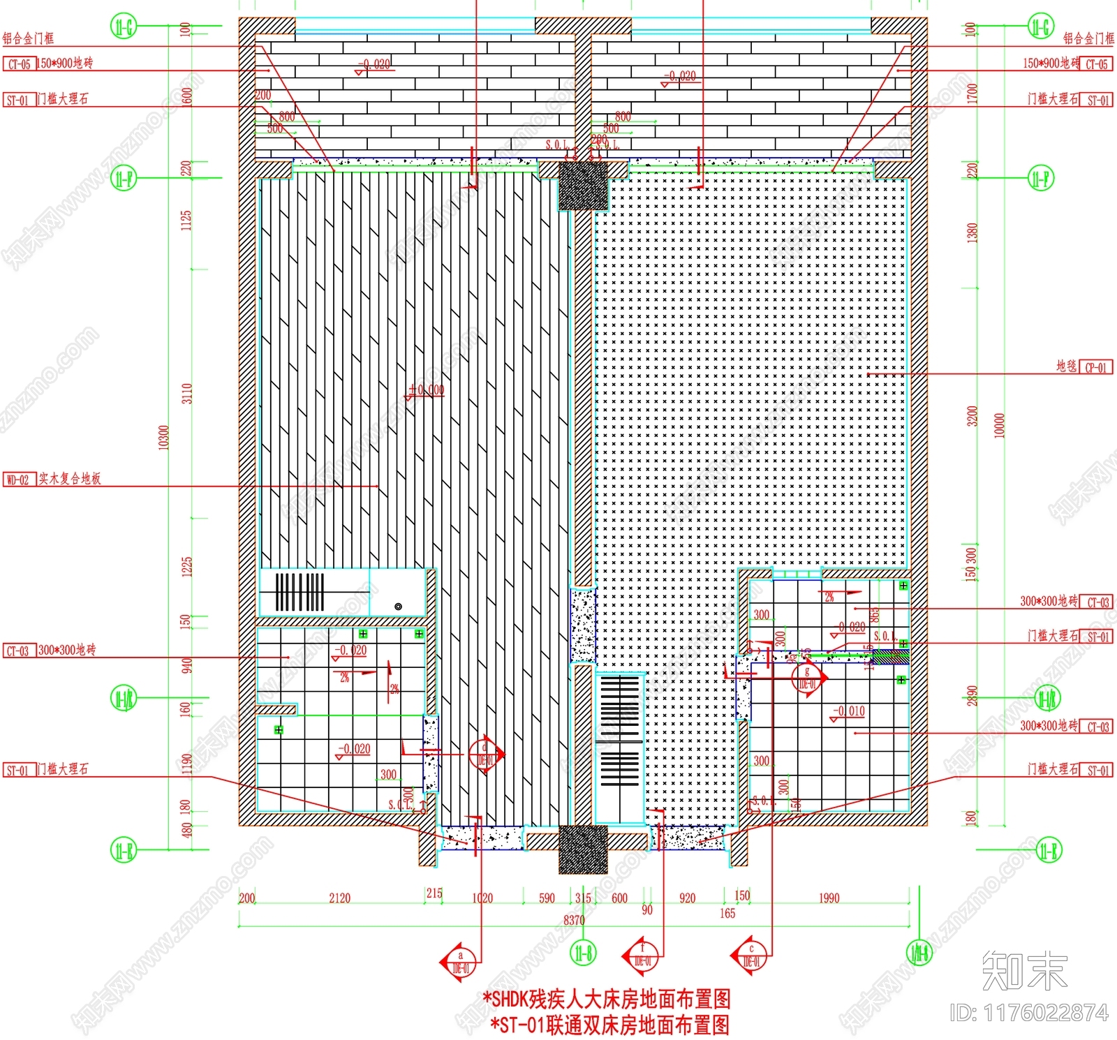 现代工装图库cad施工图下载【ID:1176022874】