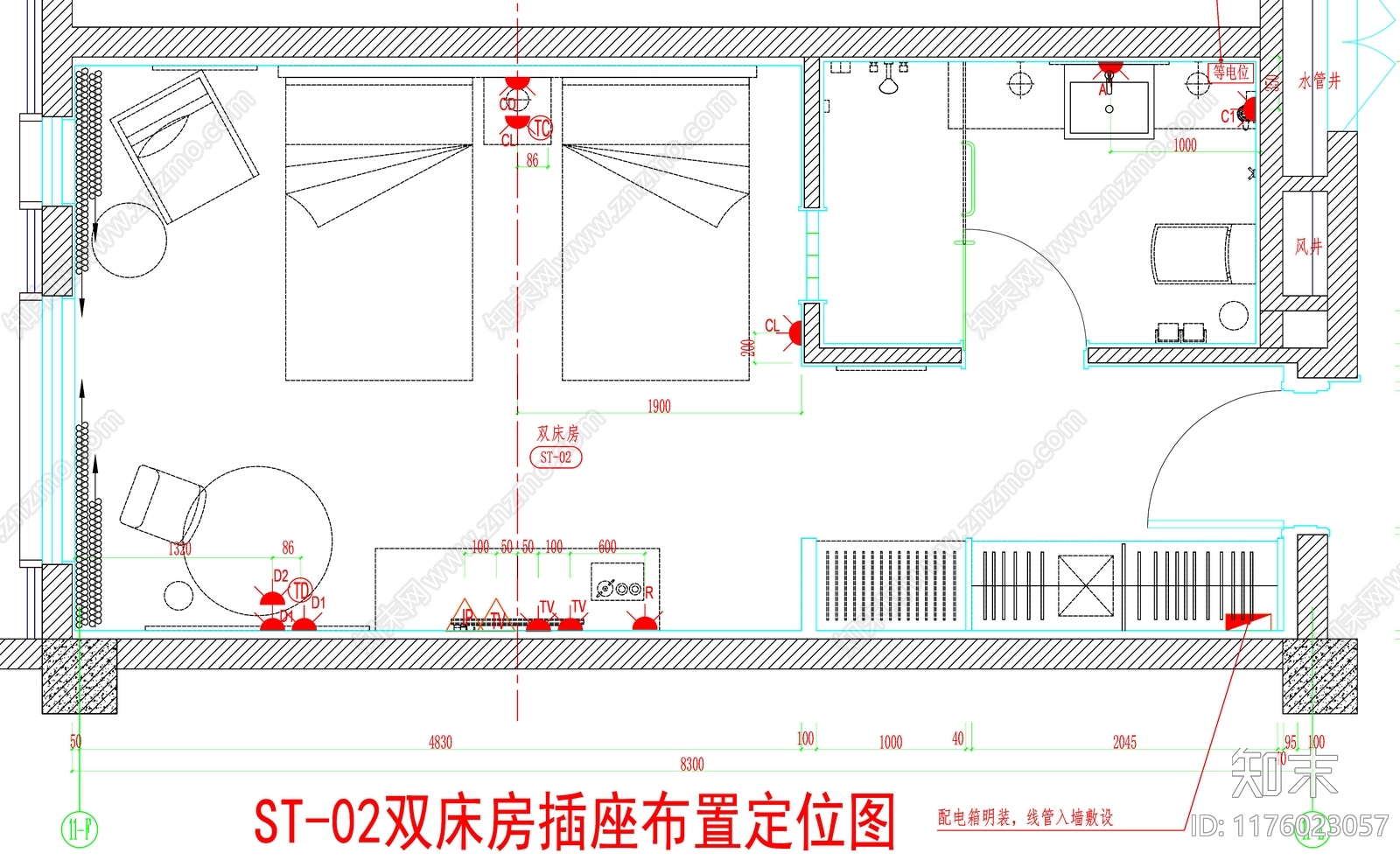 现代工装图库cad施工图下载【ID:1176023057】