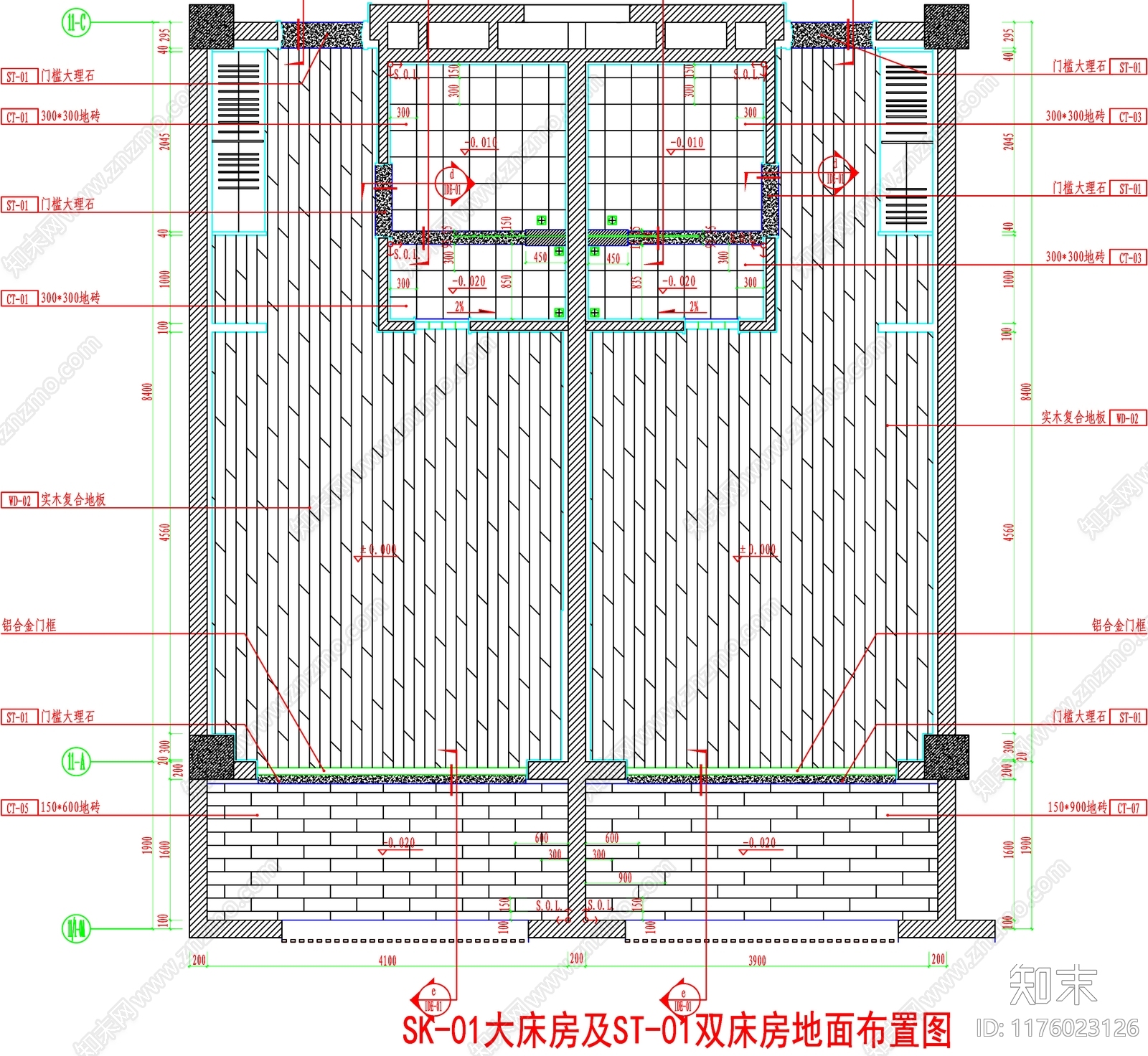 现代工装图库cad施工图下载【ID:1176023126】
