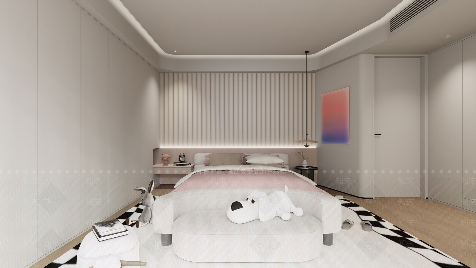 现代儿童房SU模型下载【ID:1176024977】
