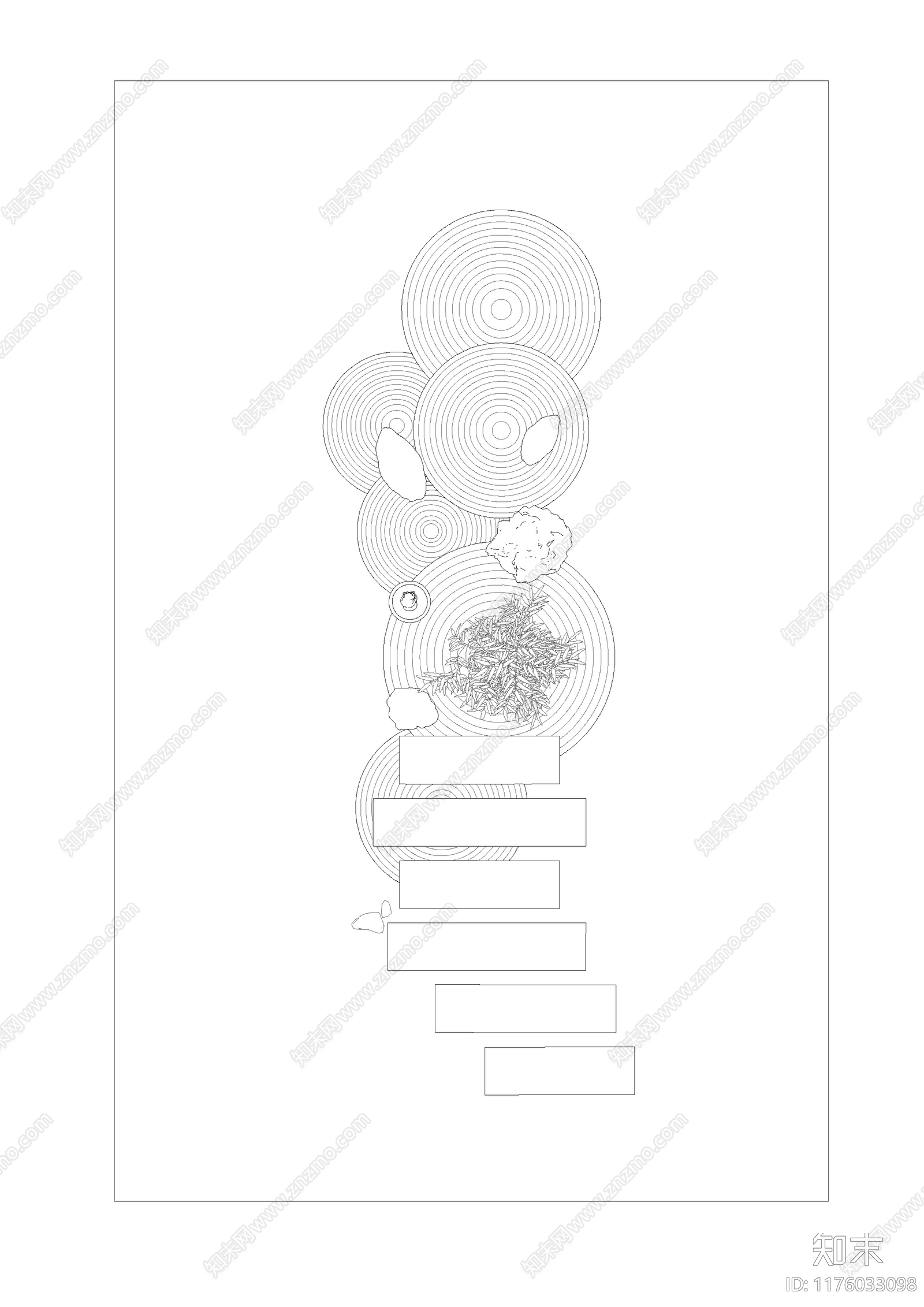 现代新中式庭院施工图下载【ID:1176033098】