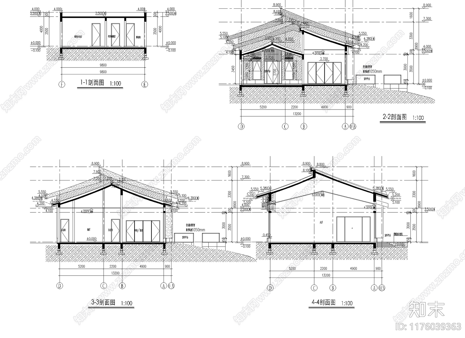 新中式民宿建筑施工图下载【ID:1176039363】