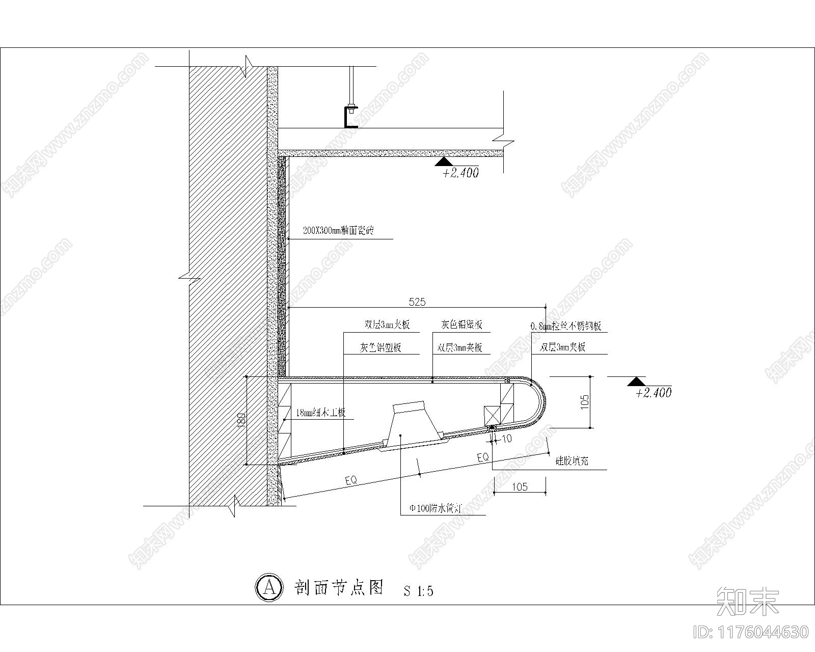 现代其他节点详图施工图下载【ID:1176044630】