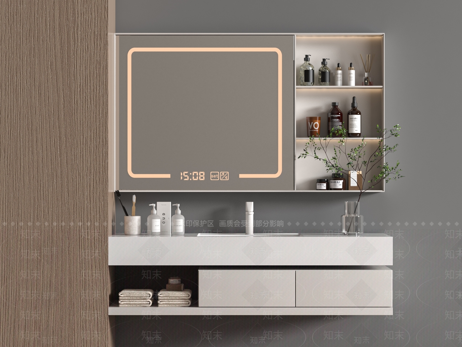 浴室柜SU模型下载【ID:1176050979】