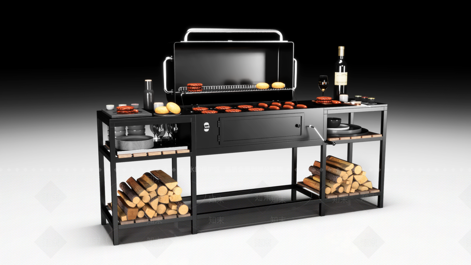 现代美式其他家具3D模型下载【ID:1176059824】