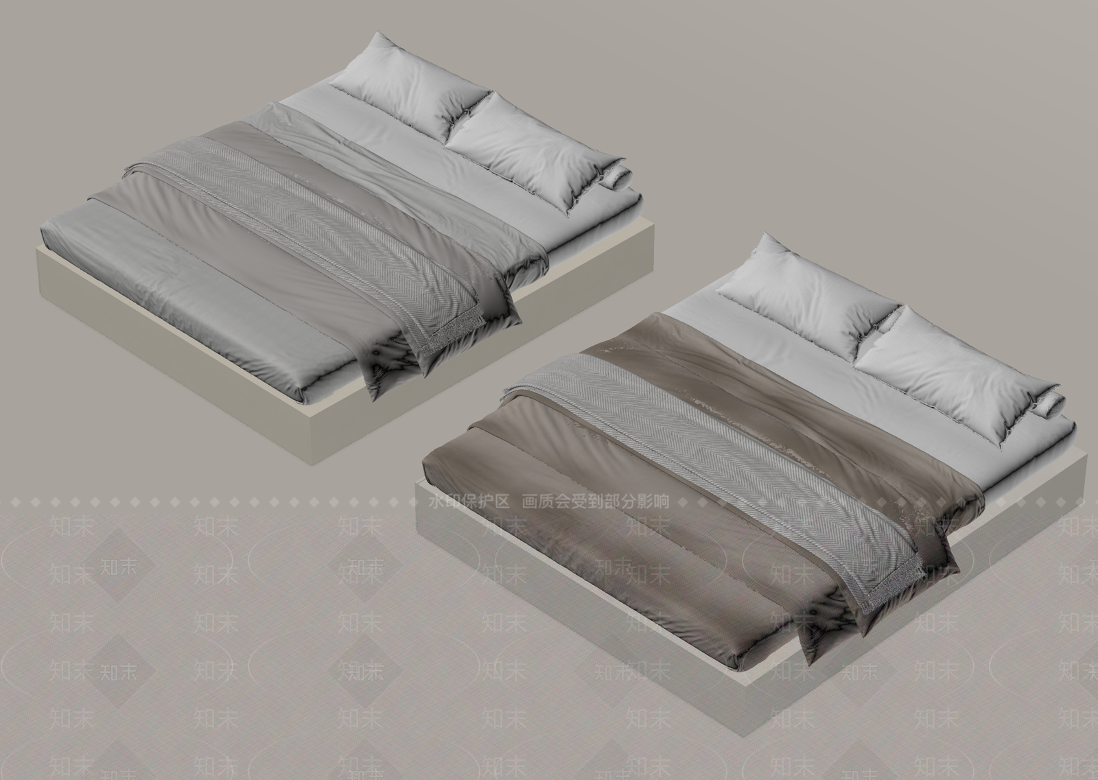 现代其他床具SU模型下载【ID:1176067631】