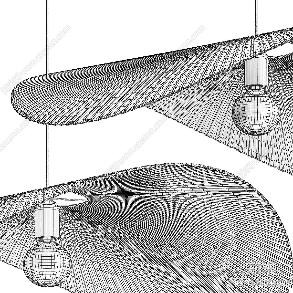 吊灯3D模型下载【ID:1176091088】