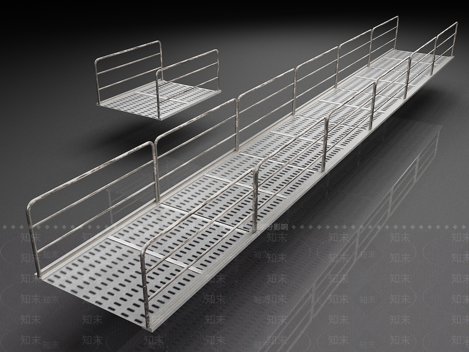 现代桥3D模型下载【ID:1176093645】