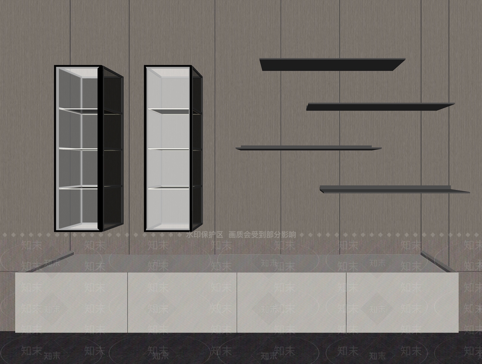 现代置物架SU模型下载【ID:1176094459】