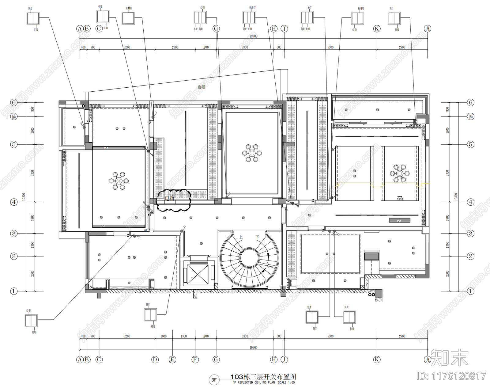 别墅cad施工图下载【ID:1176120817】