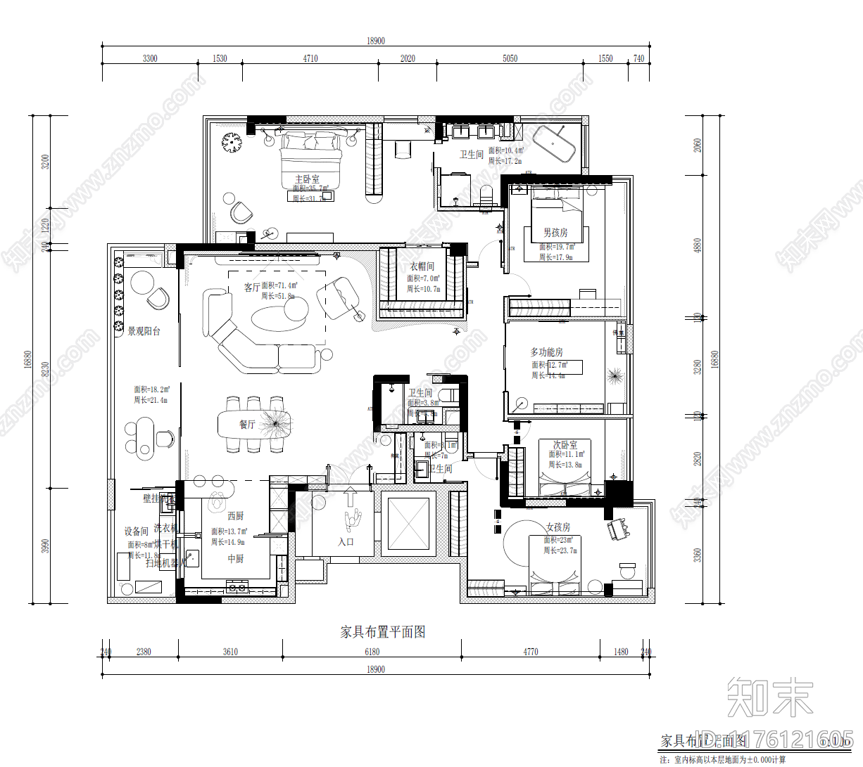 别墅cad施工图下载【ID:1176121605】