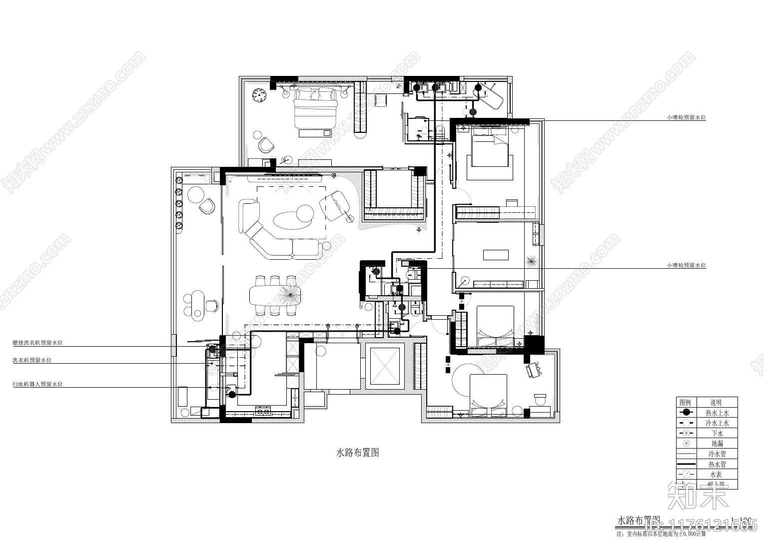 别墅cad施工图下载【ID:1176121605】