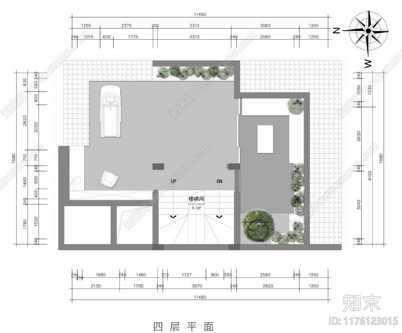 别墅cad施工图下载【ID:1176123015】