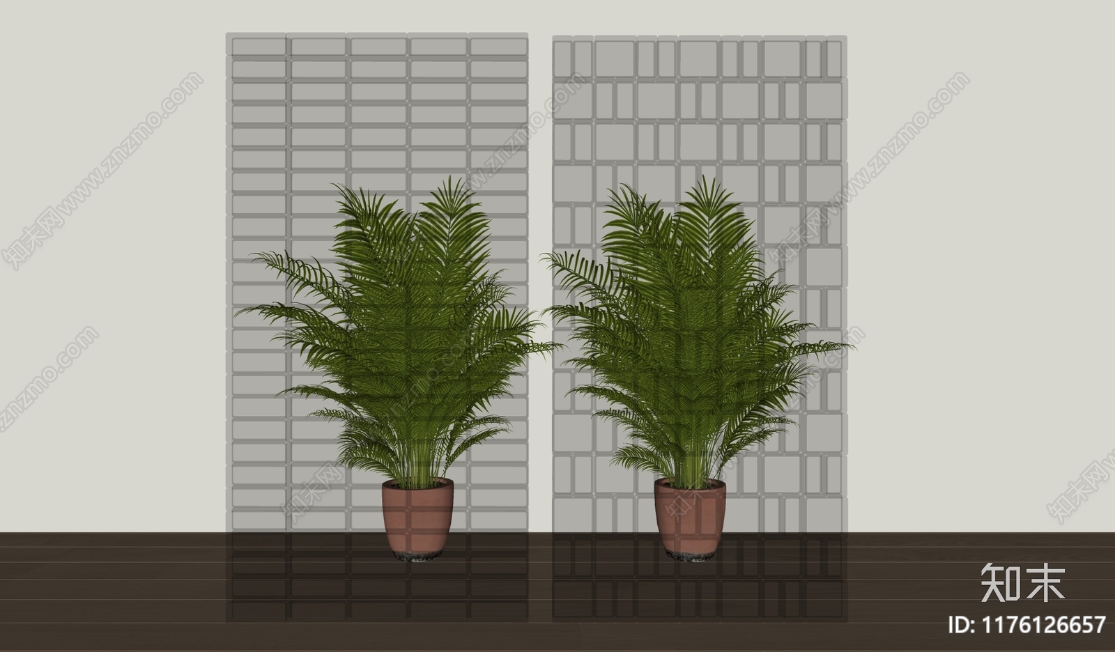 现代隔断SU模型下载【ID:1176126657】