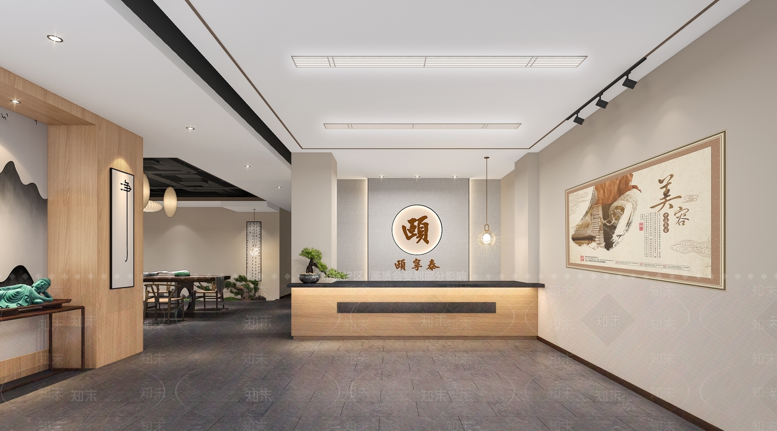 新中式其他商业空间3D模型下载【ID:1176143695】