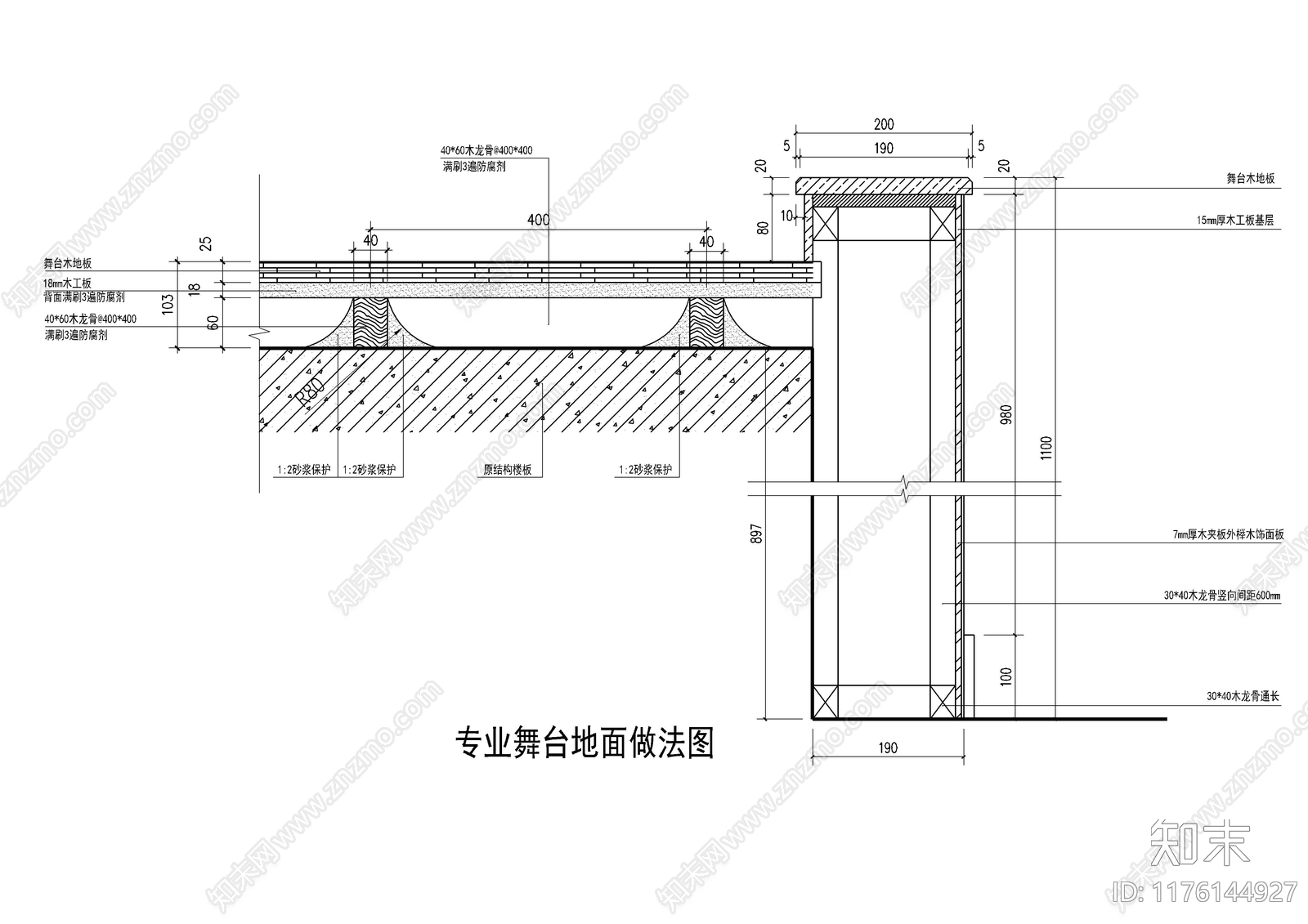 现代地面节点施工图下载【ID:1176144927】