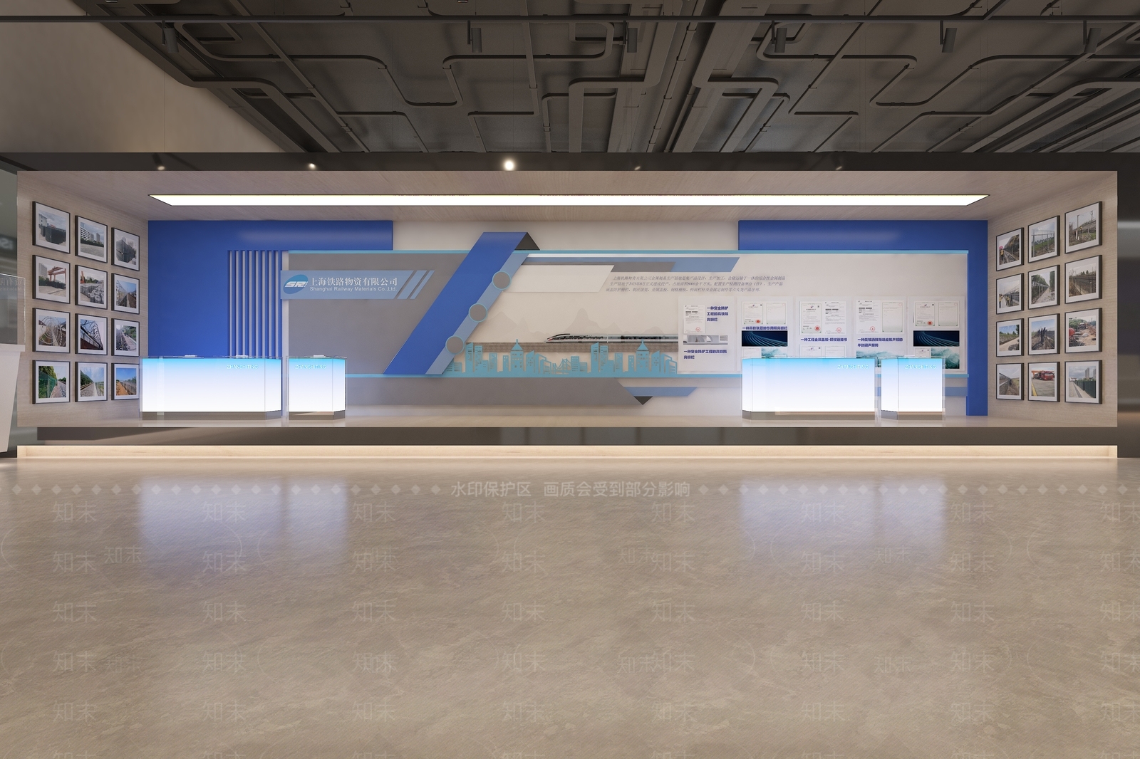 现代科技展厅3D模型下载【ID:1176150681】