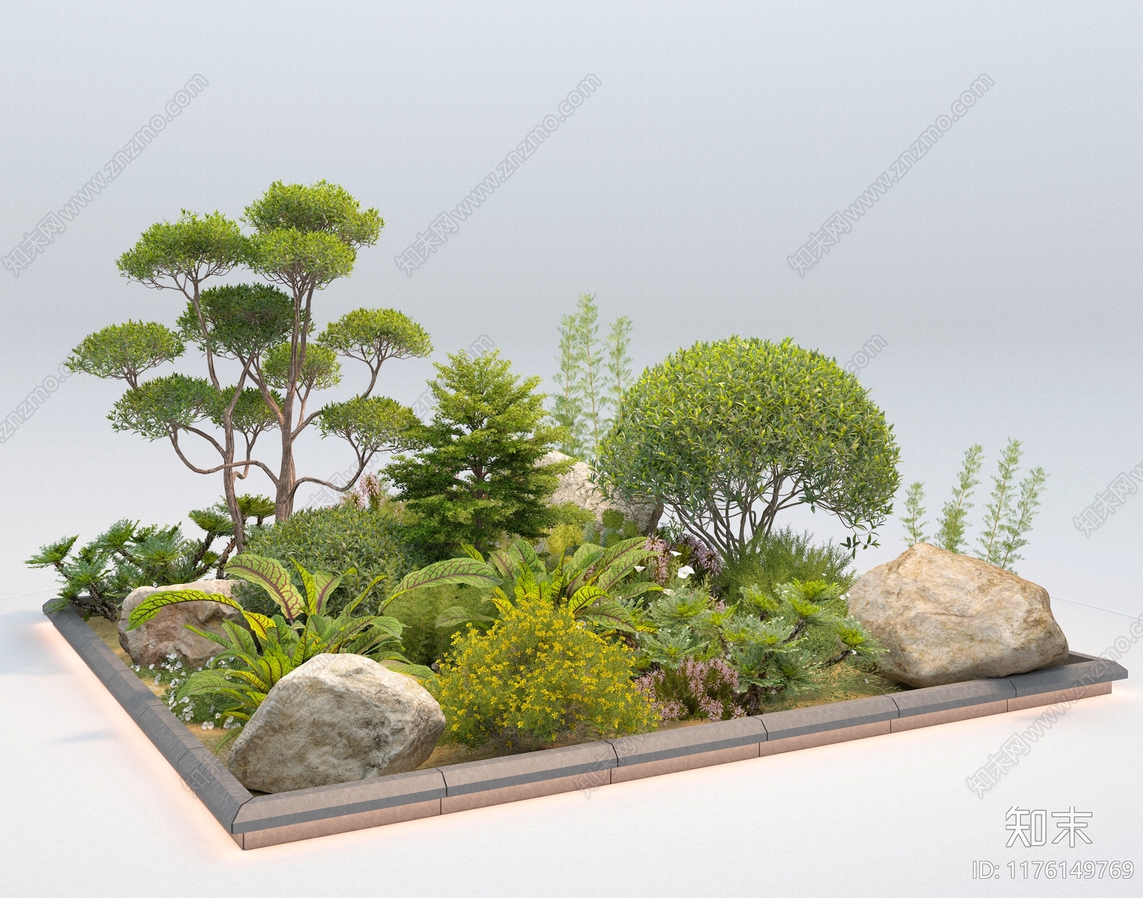 植物堆3D模型下载【ID:1176149769】