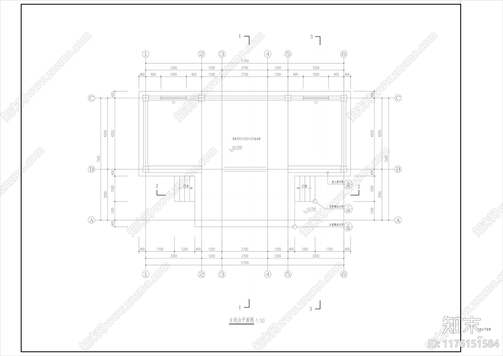 中式古建cad施工图下载【ID:1176151584】