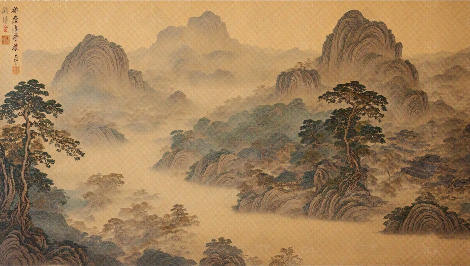 新中式壁纸贴图下载【ID:1176166456】