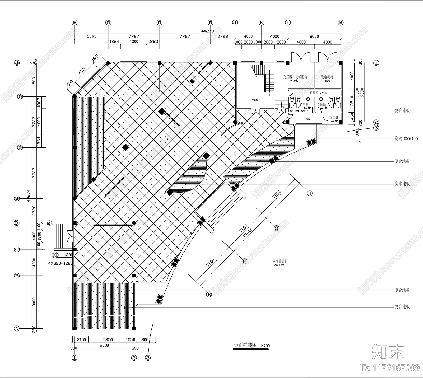 现代其他商业空间cad施工图下载【ID:1176167009】