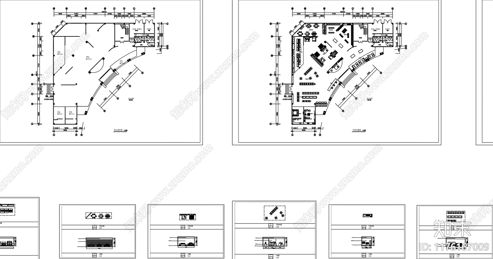 现代其他商业空间cad施工图下载【ID:1176167009】