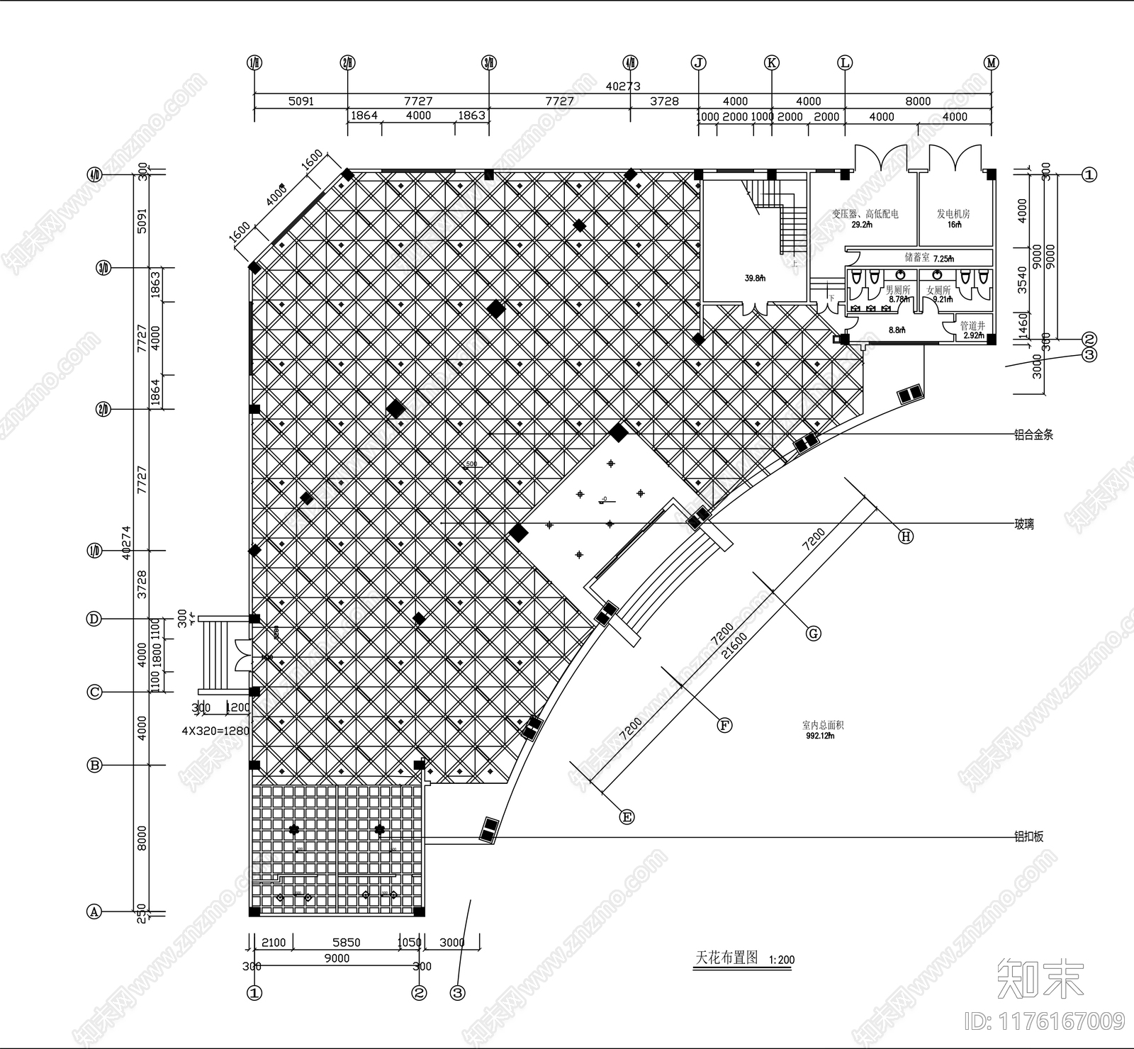 现代其他商业空间cad施工图下载【ID:1176167009】