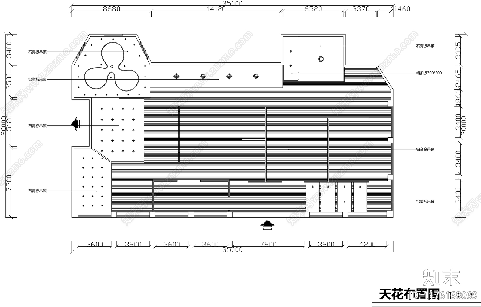 现代其他商业空间cad施工图下载【ID:1176168069】