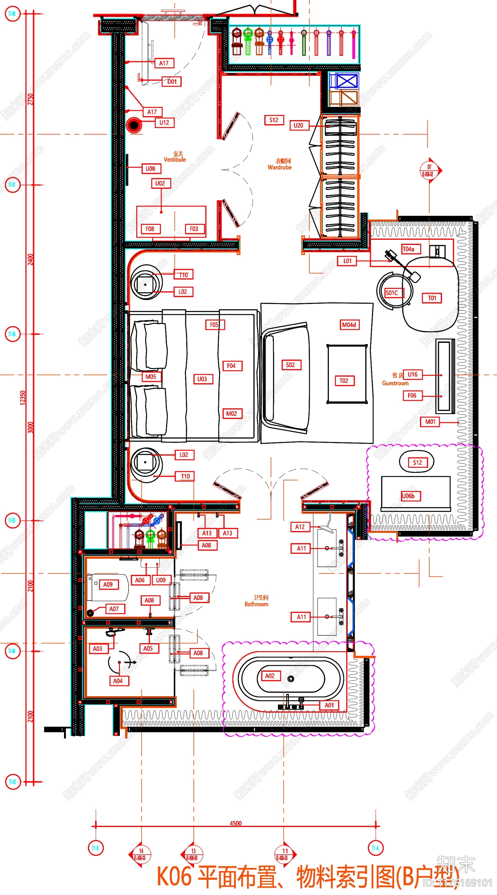 现代工装图库cad施工图下载【ID:1176169101】