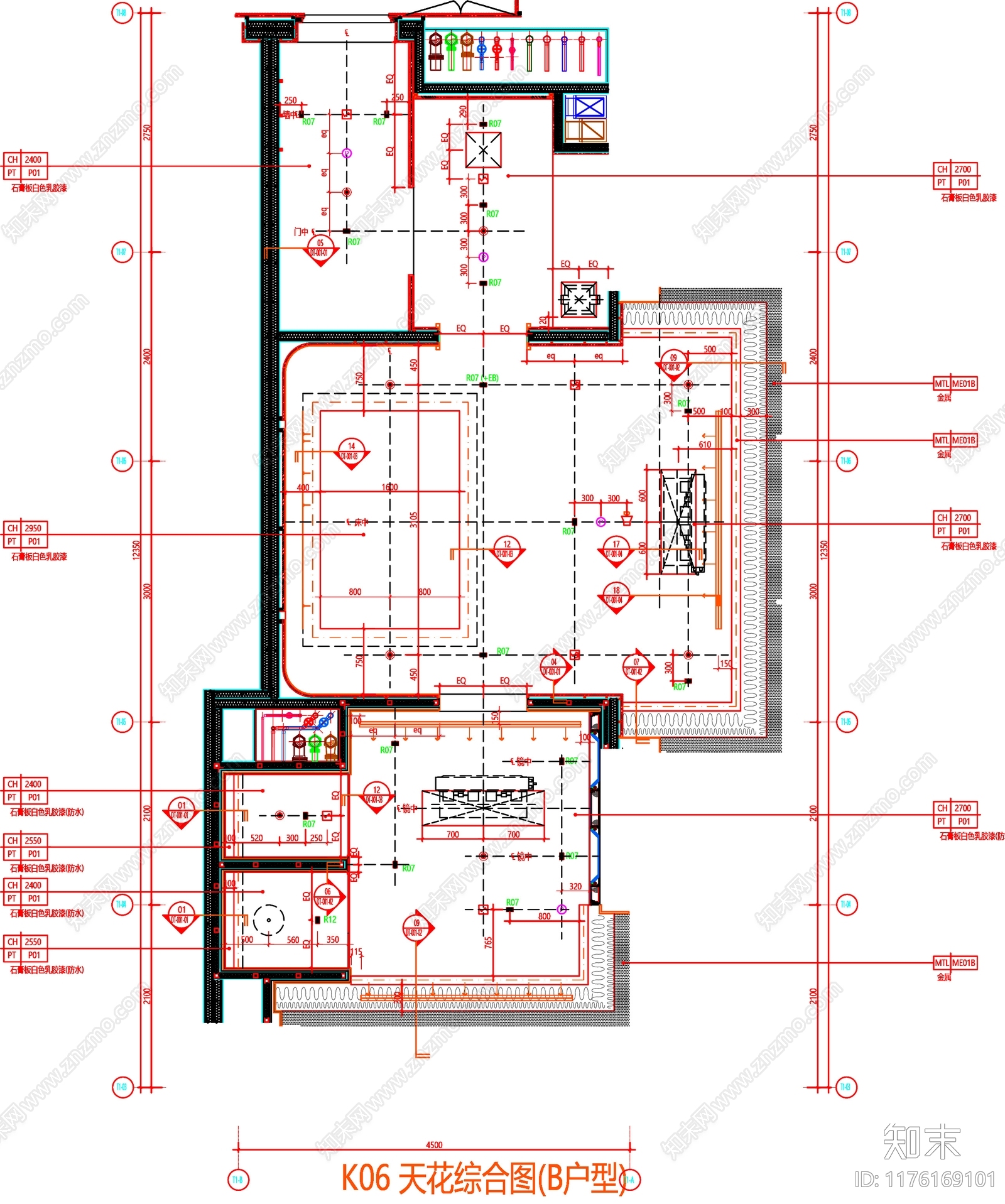 现代工装图库cad施工图下载【ID:1176169101】