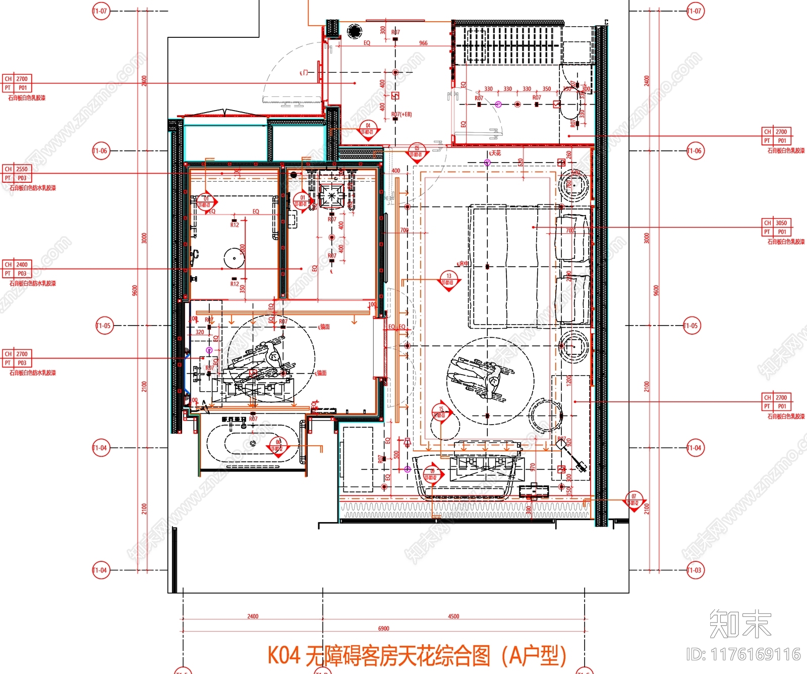 现代工装图库cad施工图下载【ID:1176169116】