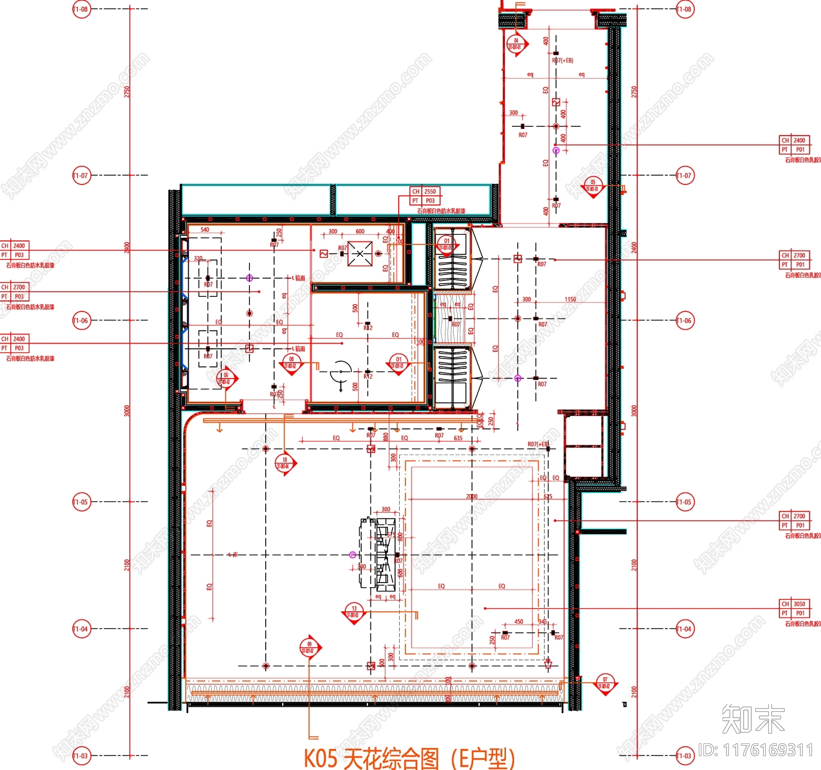 现代工装图库cad施工图下载【ID:1176169311】