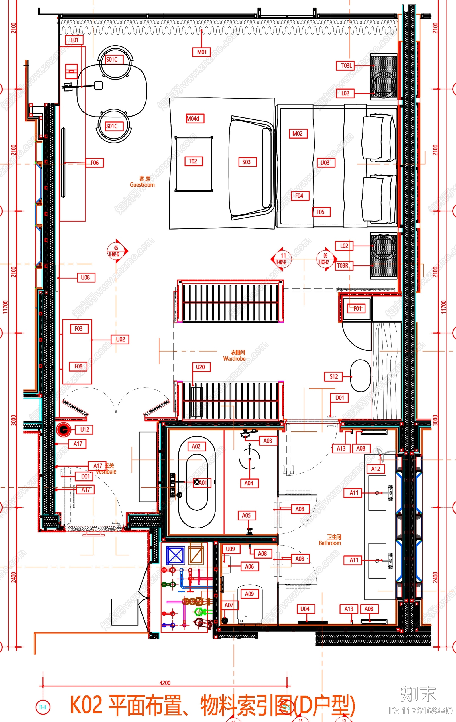 现代工装图库cad施工图下载【ID:1176169440】