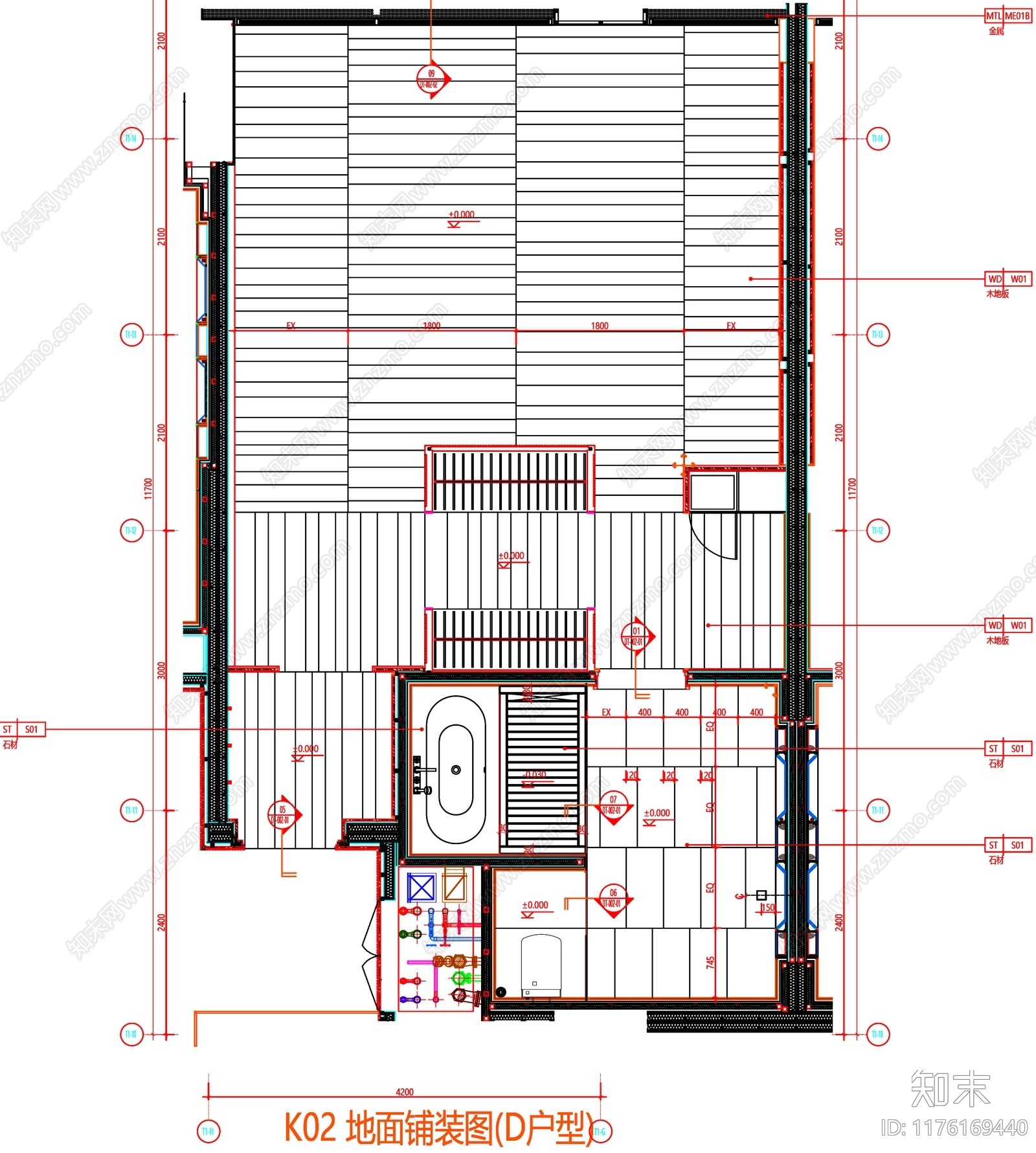 现代工装图库cad施工图下载【ID:1176169440】