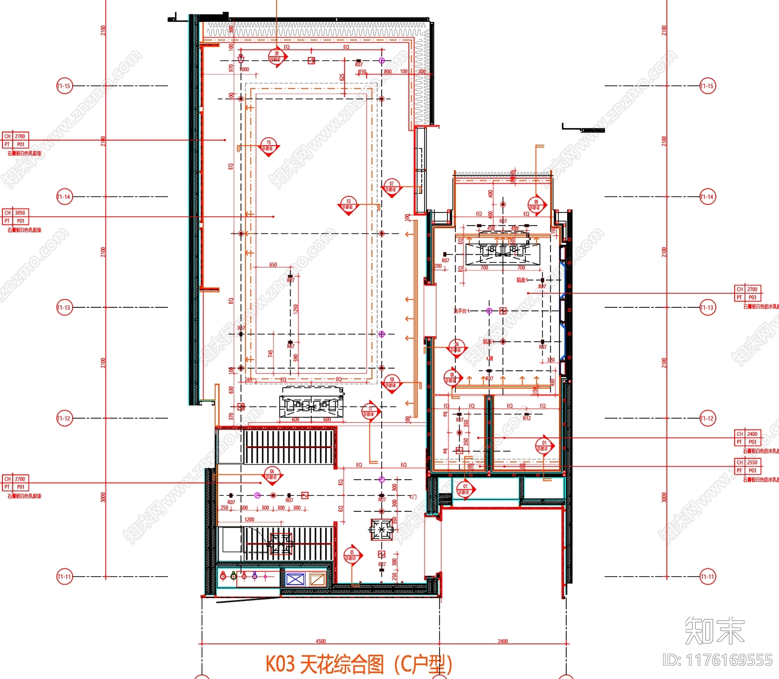现代工装图库cad施工图下载【ID:1176169555】