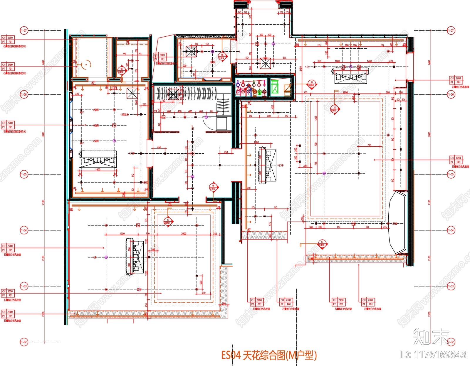 现代工装图库cad施工图下载【ID:1176169843】