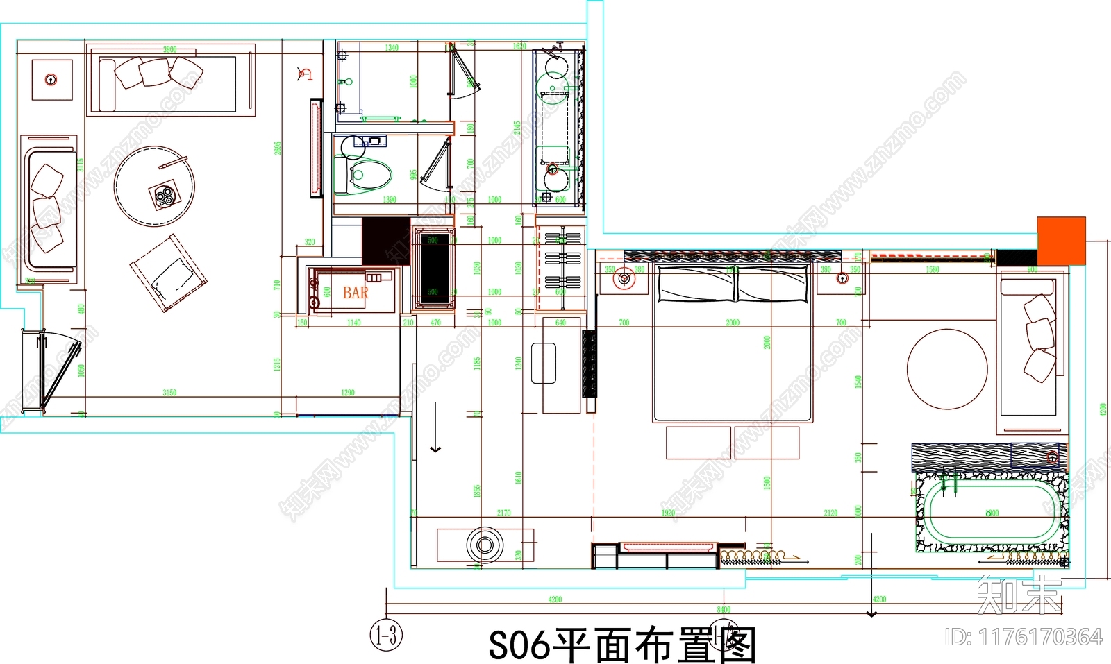 现代工装图库施工图下载【ID:1176170364】